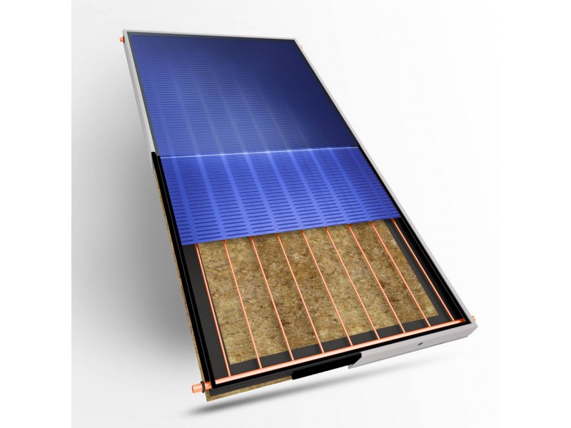 Ηλιακός Θερμοσίφωνας Glass-Inox Διπλής 160lt 2,5m2   image